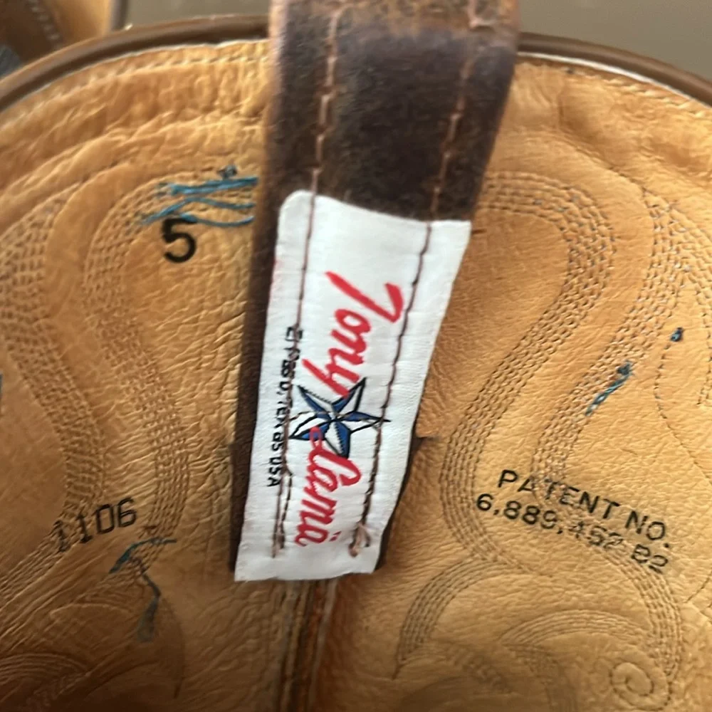 Tony Lama Suede Cowgirl Boots - Picture 9 of 11